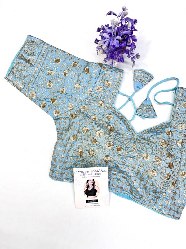 sky blue blouse - Image 2