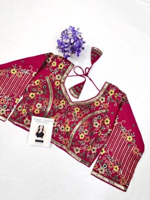 BLOUSE IN PINK EMROIDERY