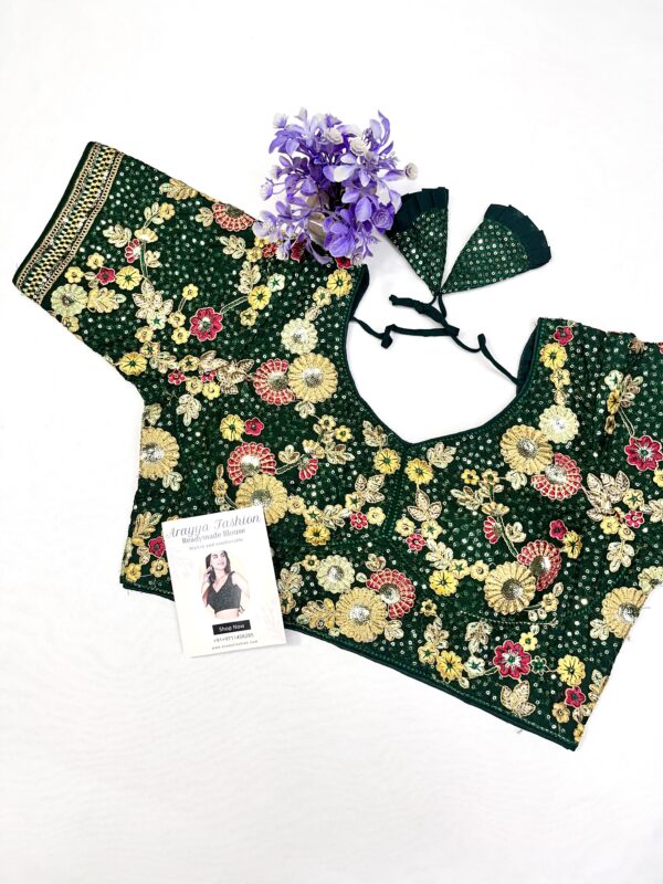 heavy embroidery blouse