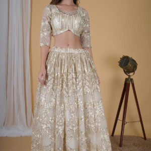 Ivory Cream Lehnga Choli