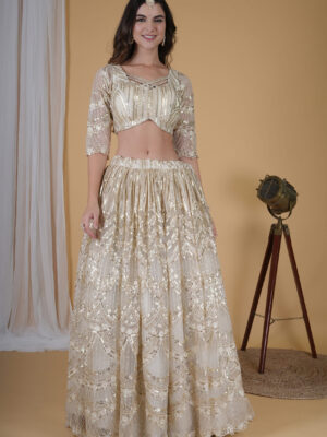 Ivory Cream Lehnga Choli