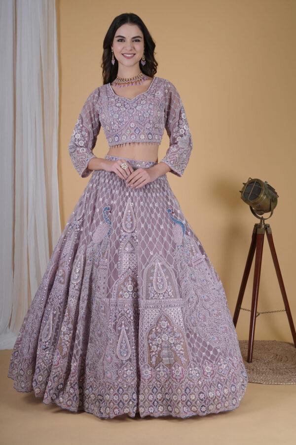 Peacock Embroidered Lehnga
