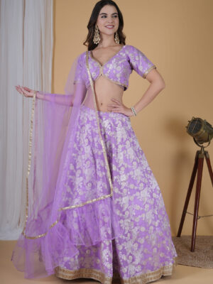 Mauve Beauty Lehenga Set