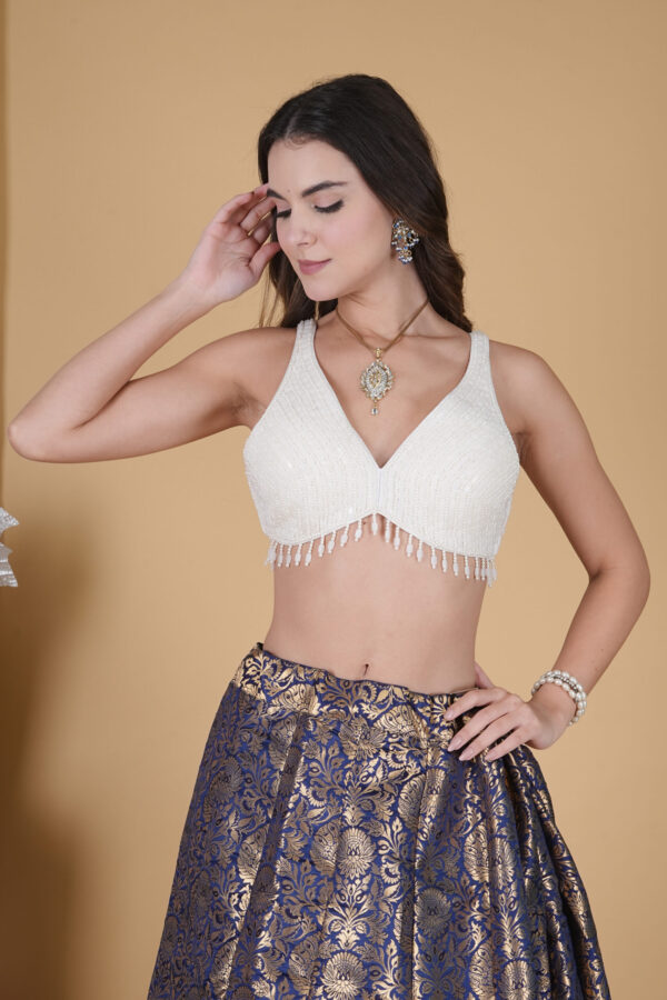 Sweetheart pearl And Tassel blouse - Image 5