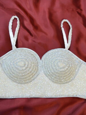 Crystal Diamond Choli Blouse Top