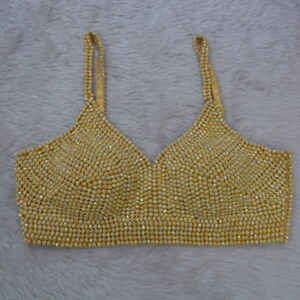 Golden Rainbow Crystal Blouse