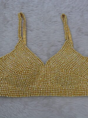 Golden Rainbow Crystal Blouse