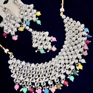 Multicolor Kundan Necklace set