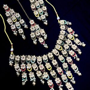 Multicolour Floral Necklace Set