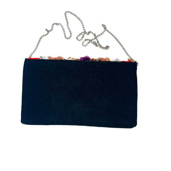 3D Multicoloured Floral Clutch Purse - Image 5