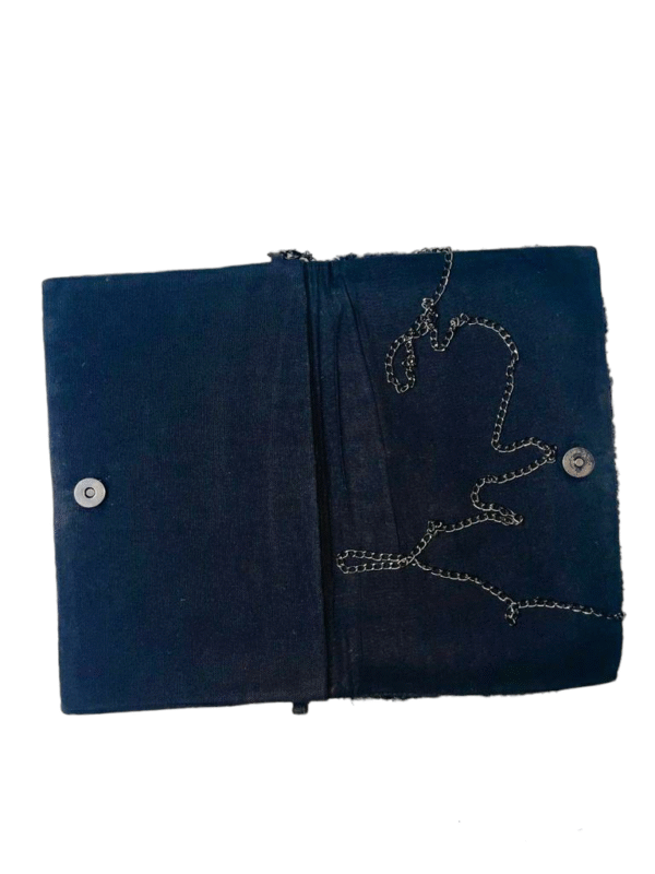 Black Beaded Clutch Purse - Image 2