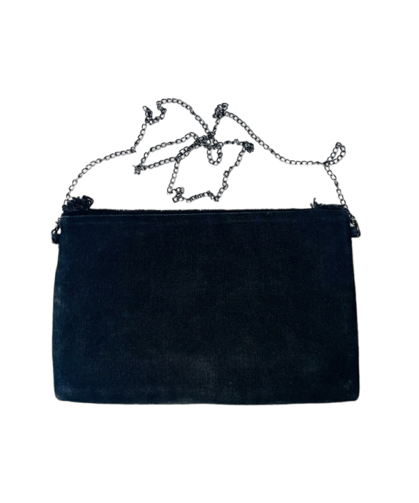 Black Beaded Clutch Purse - Image 4
