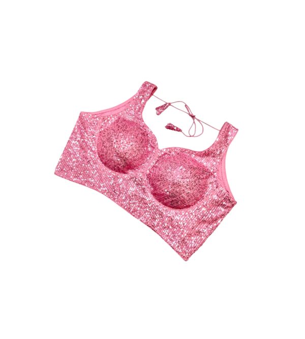 Pink Sweetheart Sequins Blouse - Image 2