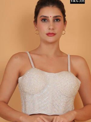 Golden Bridal Embroidered Blouse