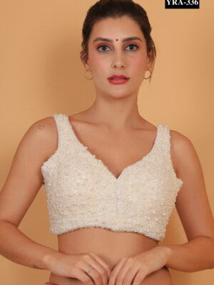 White Pearl Sweetheart Blouse