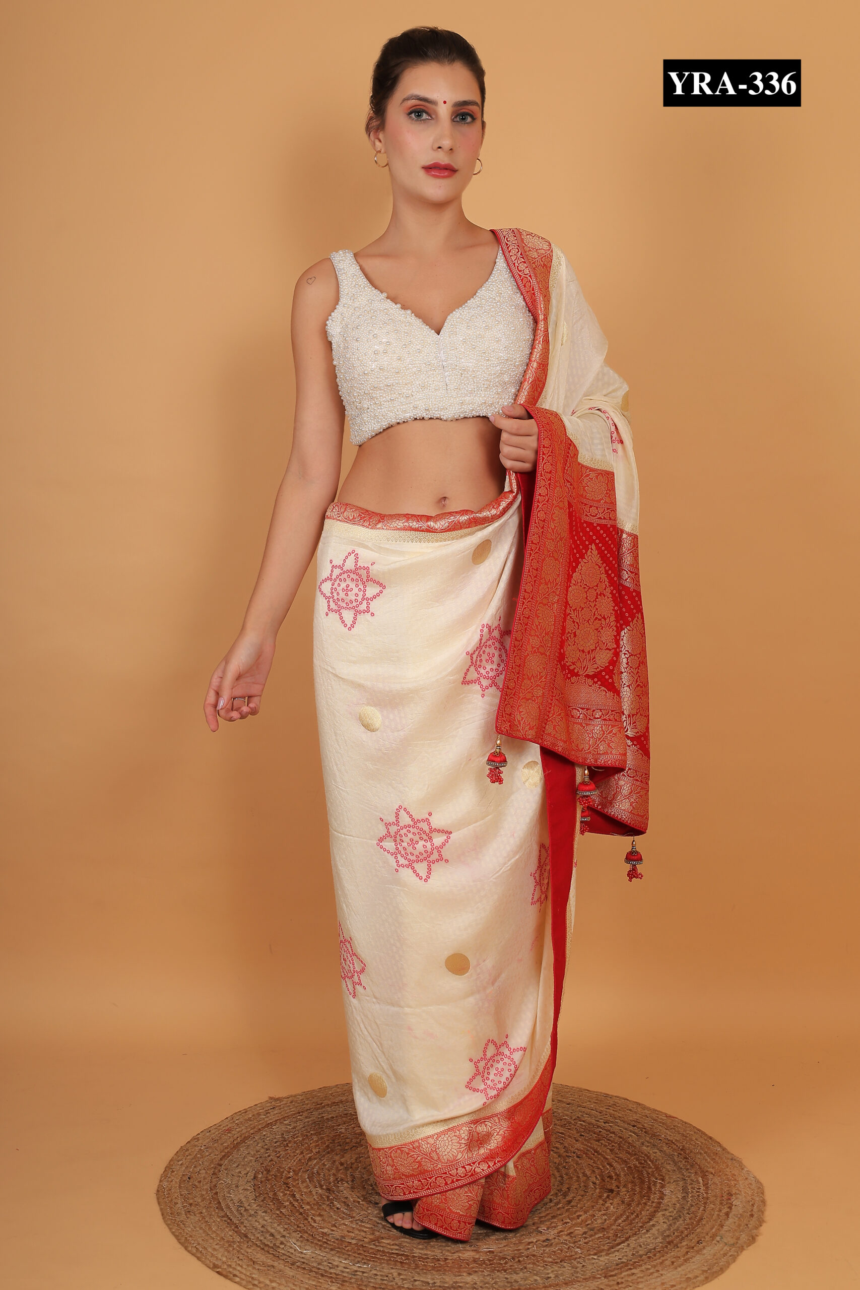 White Pearl Sweetheart Blouse - Image 4