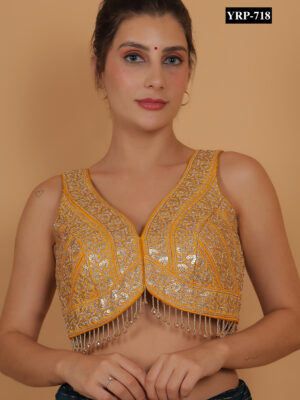 Yellow Gold Lace Blouse