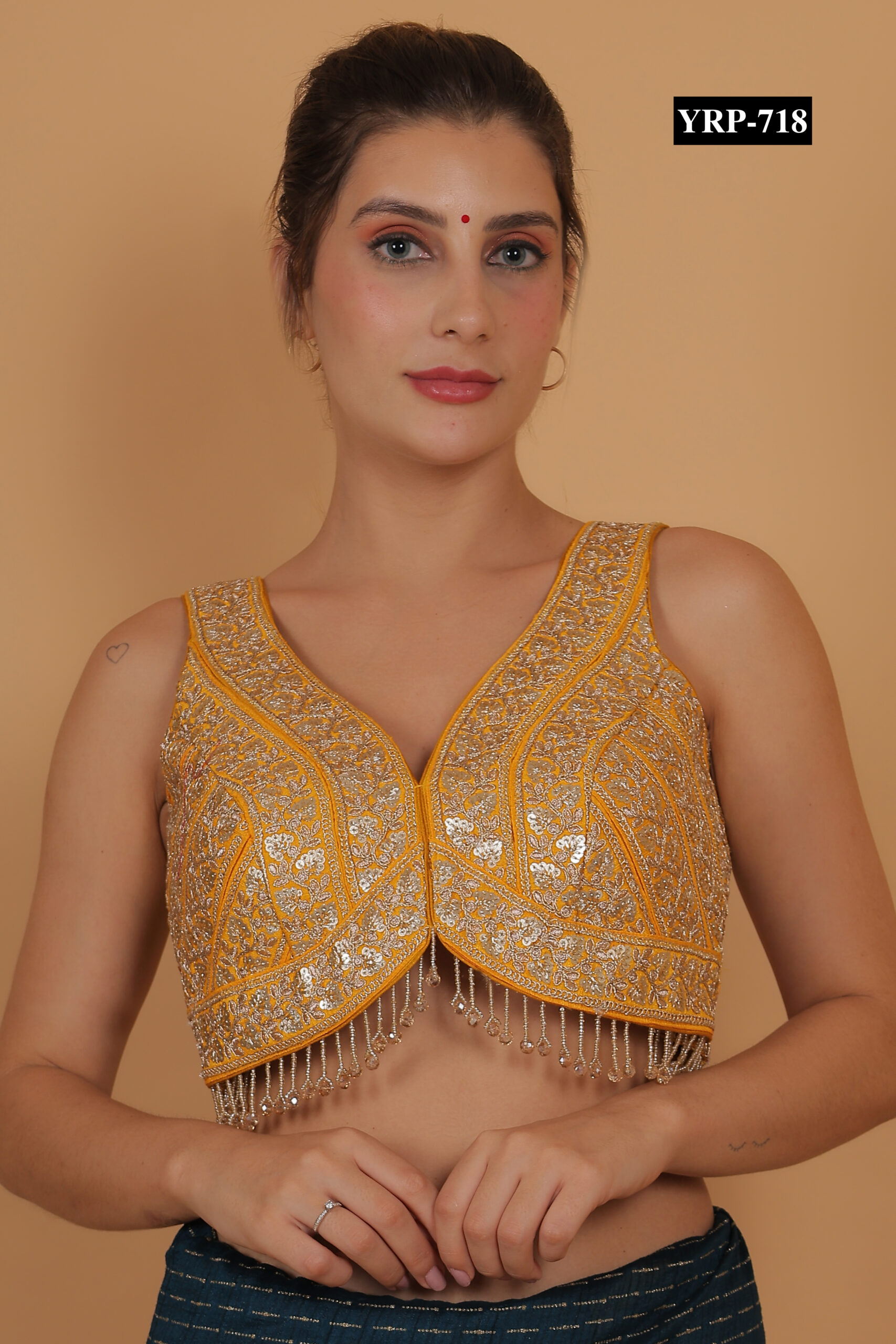Yellow Gold Lace Blouse