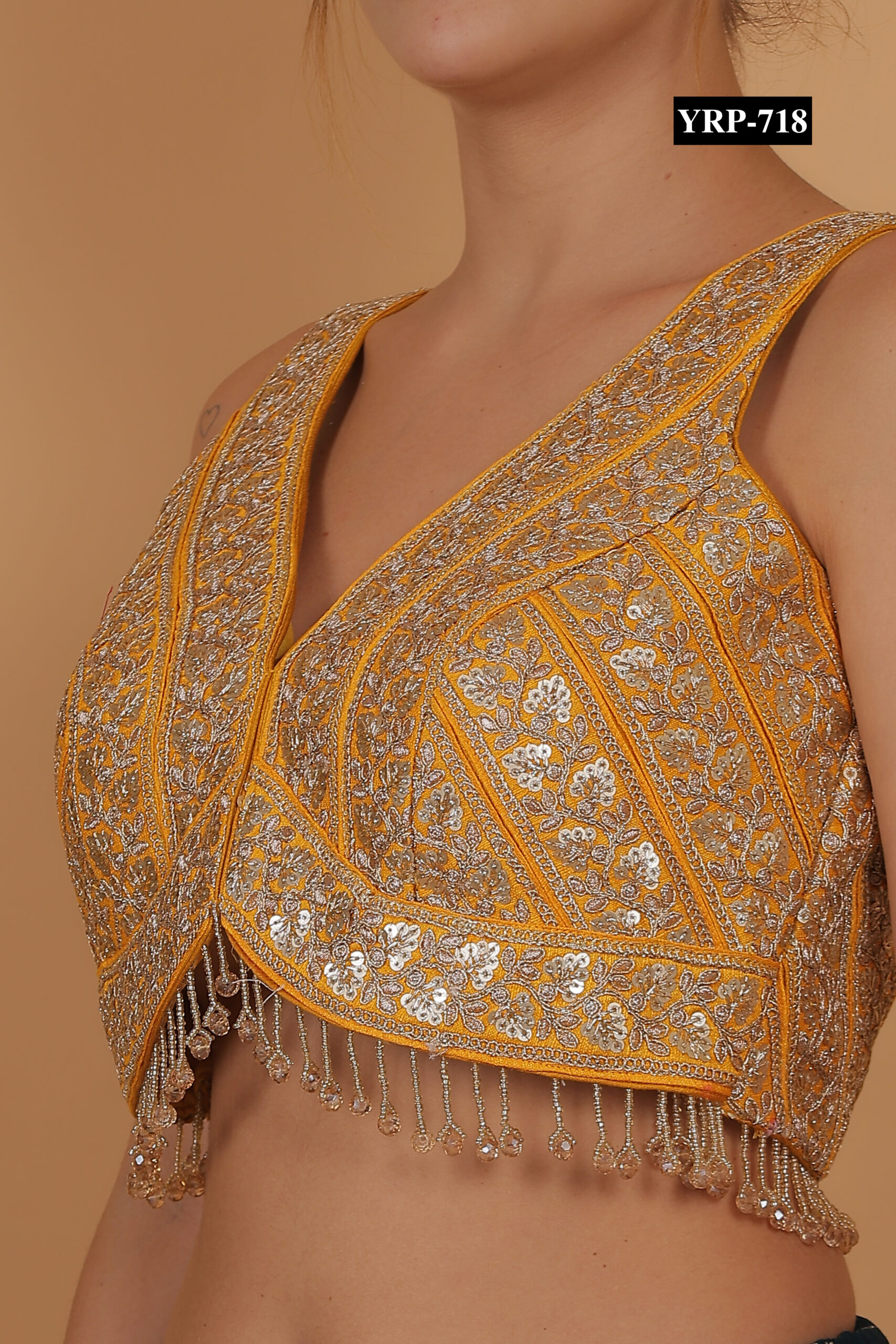 Yellow Gold Lace Blouse - Image 5