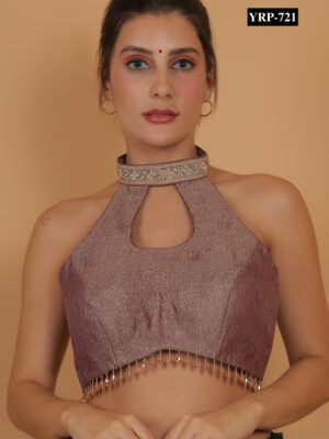 Mauve Purple Designer Blouse