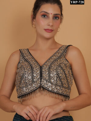 Black Gold Tassel Top